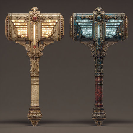 3D render of a medieval key on a dark background with copy spaceの素材