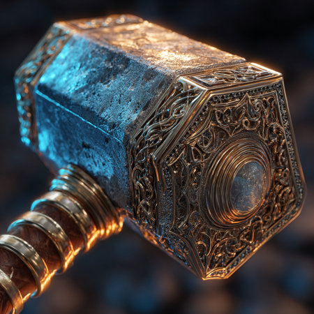 3D illustration of an old metal box with a metal handle.の素材