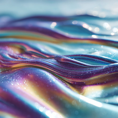 abstract background of colored liquid. 3d rendering, 3d illustration.の素材