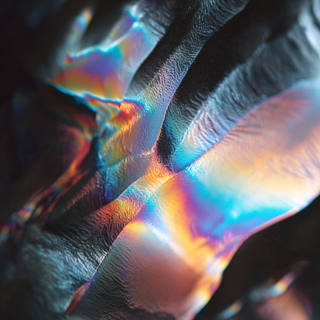 Microcrystals of Ascorbic acid in polarized light.の素材