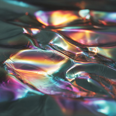 Macro shot of soap bubble abstract background. Shallow depth of field.の素材