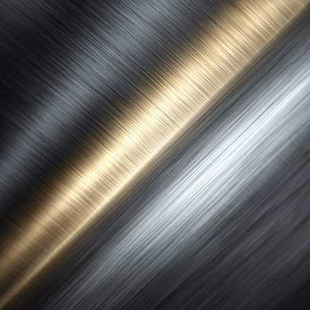 Metal background or texture of brushed steel plate with reflections. Iron plate and shinyの素材