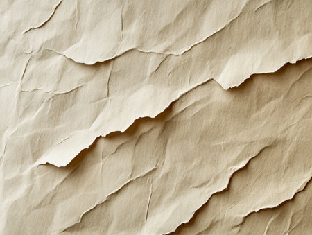 Crumpled paper background. Old paper texture. Toned.の素材