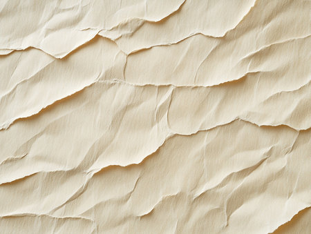 Crumpled sheet of paper as a background. Close up.の素材