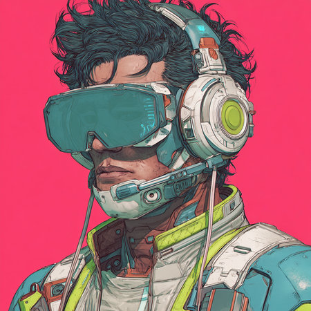 Astronaut in space suit. Vector illustration of astronaut in space suit.の素材