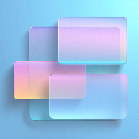 Abstract background with colorful glass squares. Vector illustration. Eps 10.の素材