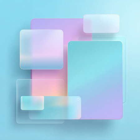 Abstract blue and pink background with squares and rectangles. Vector illustration.の素材