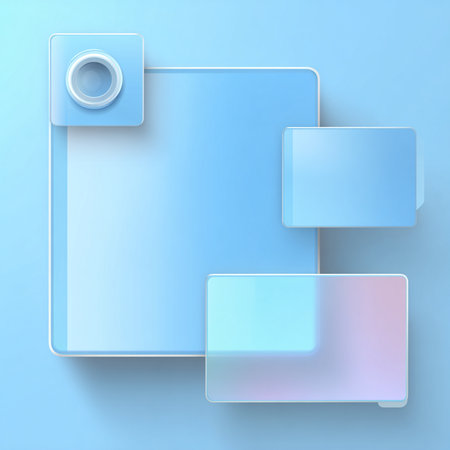 Abstract blue background with squares. Vector illustration. Eps 10 files.の素材