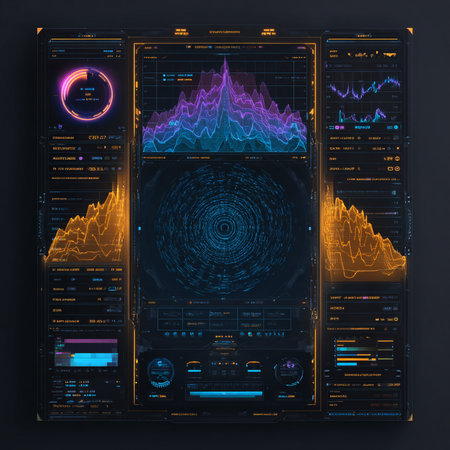 Futuristic HUD interface. Futuristic user interface. HUD elements. Vector illustrationの素材