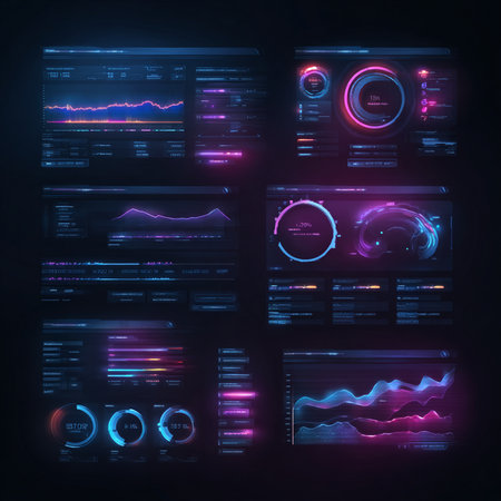 Futuristic virtual graphic touch user interface, HUD. UI UX GUI design.の素材