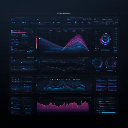 Futuristic virtual graphic touch user interface, HUD. For web design and application interface, also useful for infographics. Vector illustration.の素材