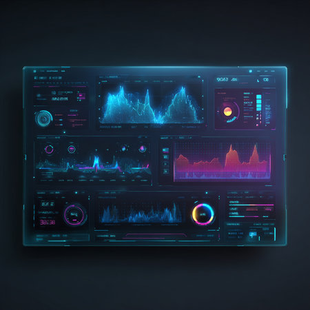 Futuristic virtual graphic touch user interface, HUD. For web design and application interface, also useful for infographics. Vector illustration.の素材