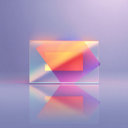 Abstract geometric background. 3d illustration. Pink, yellow and purple colors.の素材