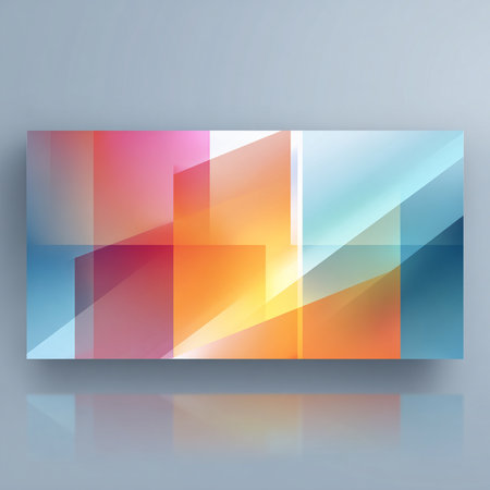 Business card with abstract background. EPS10 vector illustration. Gradient mesh.の素材