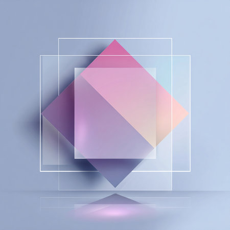 Abstract background with geometric shapes. Minimalistic design. 3d renderの素材