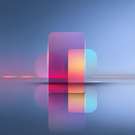 Abstract colorful background with reflection on the water surface. Vector illustration.の素材