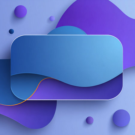 Blue abstract background with paper cut shapes. Vector illustration for your designの素材