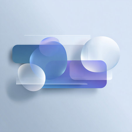 Abstract geometric shapes on the blue background. Eps 10 vector file.の素材