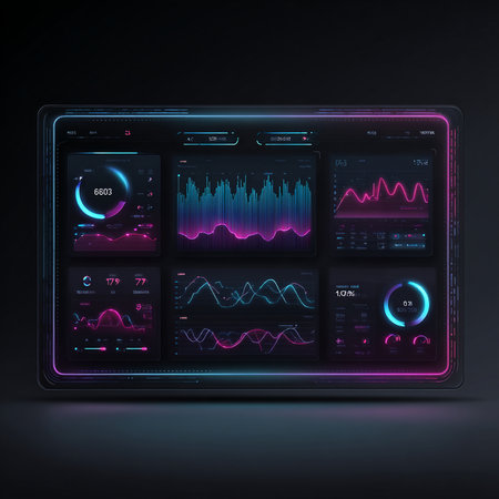 Futuristic user interface, HUD, UI, GUI. Vector illustrationの素材