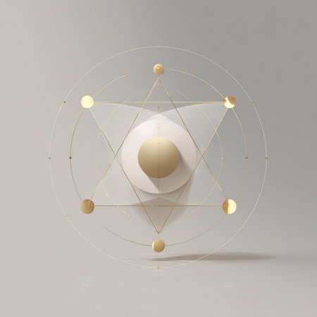 Geometric abstract background. 3d illustration. Minimalism design.の素材