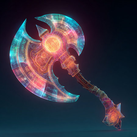 Futuristic viking helmet with fire flame. Vector illustration.の素材