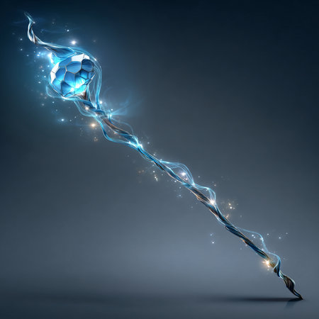 Soccer ball in blue light, 3d illustration with copy spaceの素材