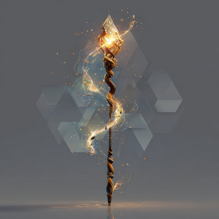 Torch of fire on a dark background. 3D illustrations.の素材
