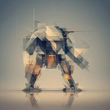 Abstract polygonal figure in the style of a low poly.の素材