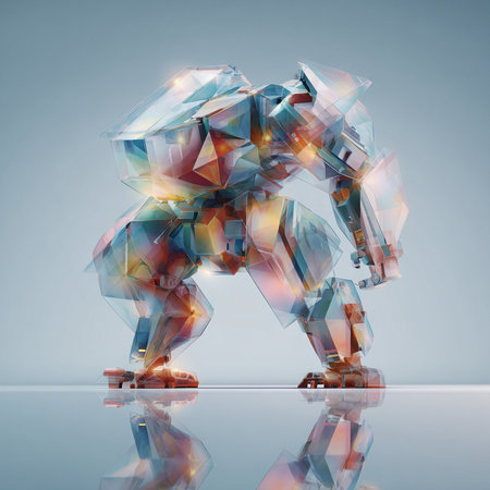 Abstract polygonal figure on a gray background. 3d renderingの素材