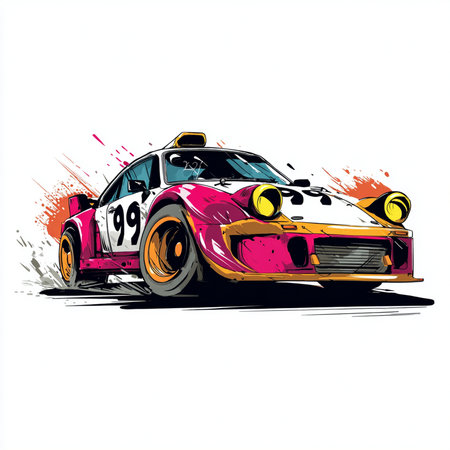 Taxi vector illustration. Hand drawn sketch of cabriolet.の素材