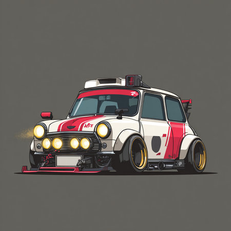 Vector illustration of a police car on a gray background. EPS 10の素材