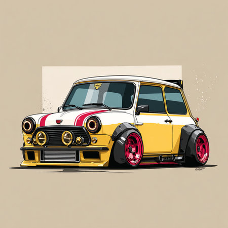 Retro car vector illustration. Vintage car. Retro car vector illustration.の素材