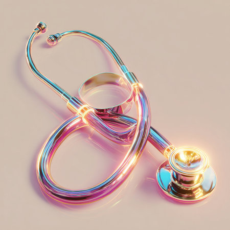 Stethoscope. 3D illustrations. 3D CG. High resolution.の素材