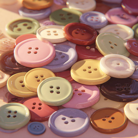 buttons background - vintage effect style pictures, shallow depth of fieldの素材