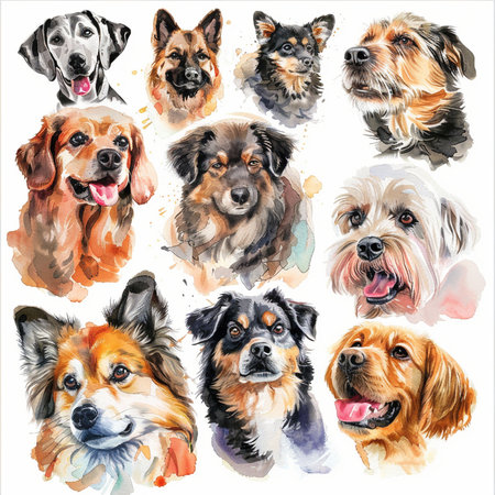 Cute cartoon unicorns. Vector illustration isolated on white background.の素材