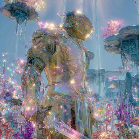 3D rendering of a fantasy mermaid in the underwater world.の素材