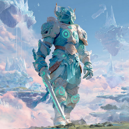 Astronaut in space suit. Fantasy landscape. 3D renderingの素材