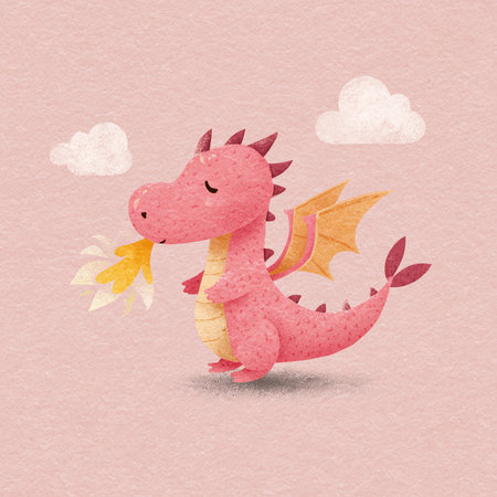 Dragon New Year's card Japanese paper background, watercolor illustration.の素材