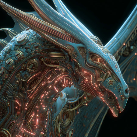 3D rendering of abstract technology digital hi tech concept - future of the futureの素材