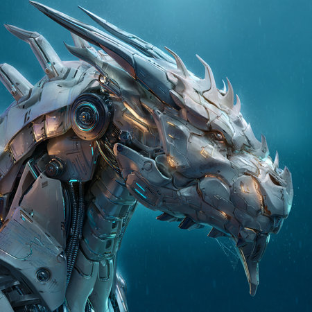 3D rendering of a fantasy alien in the water. Fantasy.の素材