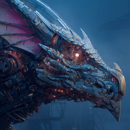 Futuristic spaceship in space. 3D rendering. Fantasy.の素材