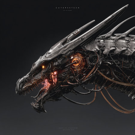 Futuristic alien spaceship on a black background. 3d renderingの素材