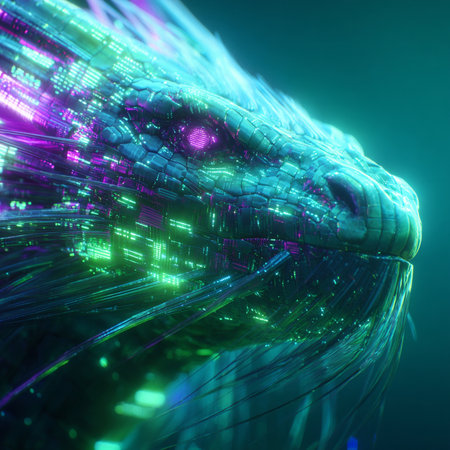 3D illustration of abstract geometric composition,digital art works. Computer generated graphics.の素材