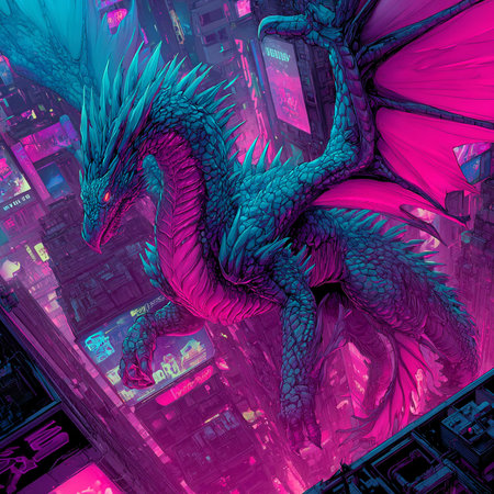 3D rendering of a fantasy dragon isolated on a white background.の素材