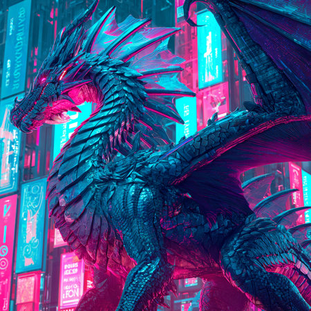 The dragon statue at Universal Studios. Universal Studios is a theme park in Singaporeの素材