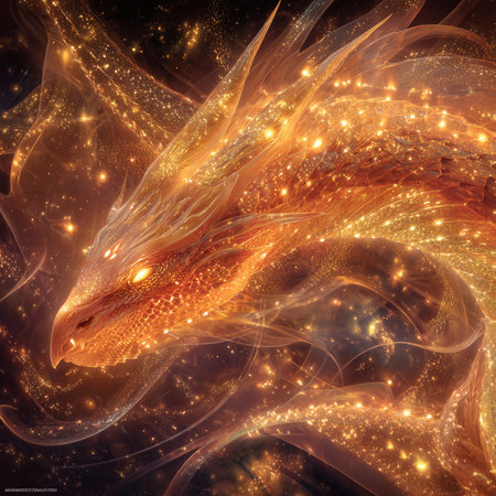 abstract fractal background a computer-generated 2D illustration, textureの素材