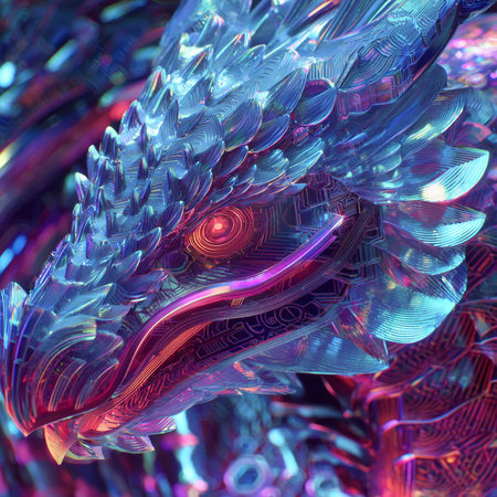 3D surreal illustration. Sacred geometry. Mysterious psychedelic relaxation pattern. Fractal abstract texture. Digital artwork graphic astrology magicの素材