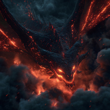 3D rendering of a fantasy alien creature in a dark space.の素材