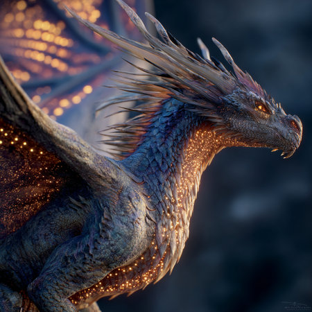 dragoon. 3D rendering. 3D illustrations. Fantasy dragon.の素材