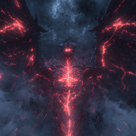 Fractal 3D Illustration of a Fantasy Landscape Backgroundの素材